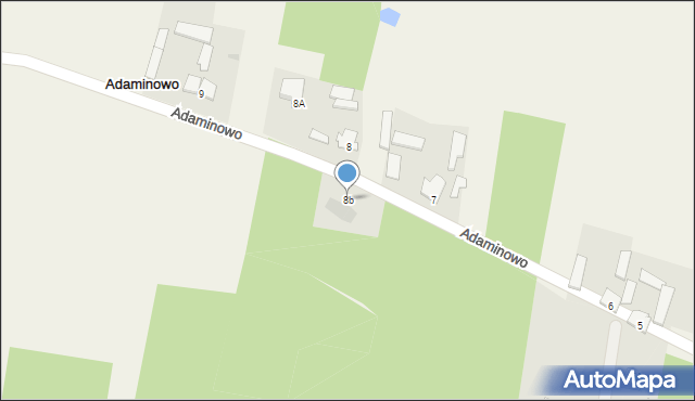 Adaminowo, Adaminowo, 8b, mapa Adaminowo