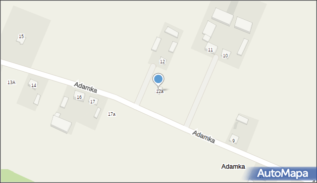 Adamka, Adamka, 12a, mapa Adamka