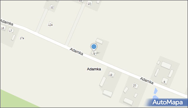 Adamka, Adamka, 9, mapa Adamka