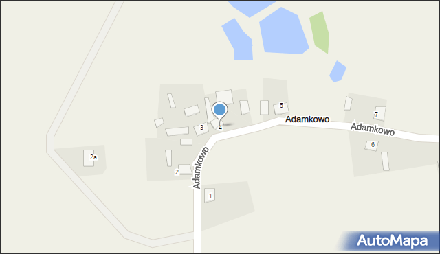 Adamkowo, Adamkowo, 4, mapa Adamkowo