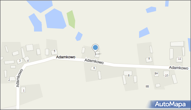 Adamkowo, Adamkowo, 7, mapa Adamkowo