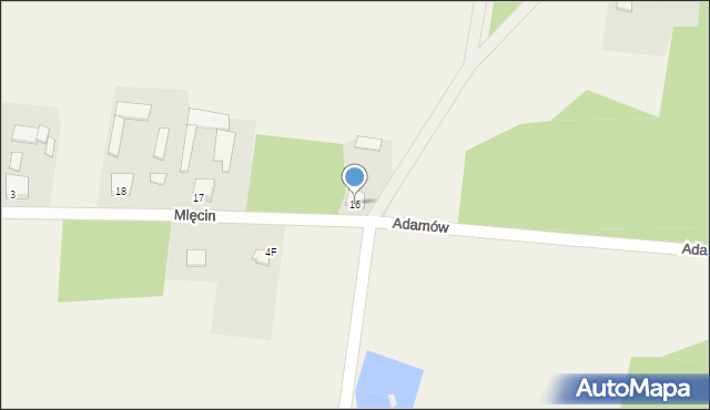 Adamów, Adamów, 16, mapa Adamów