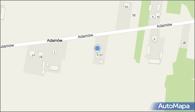 Adamów, Adamów, 7, mapa Adamów