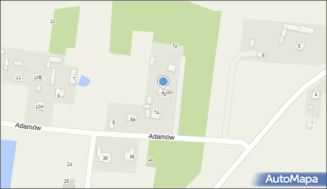 Adamów, Adamów, 7b, mapa Adamów