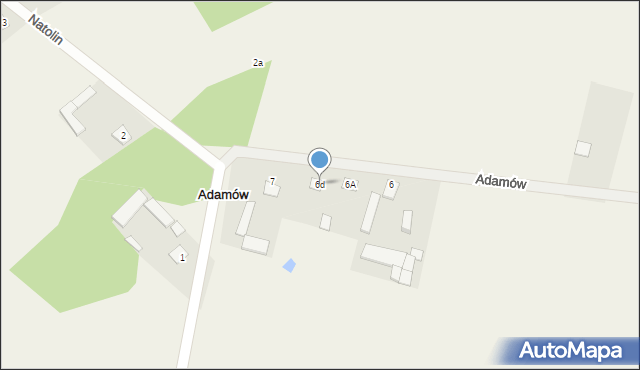 Adamów, Adamów, 6d, mapa Adamów