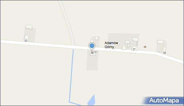 Adamów, Adamów, 39, mapa Adamów