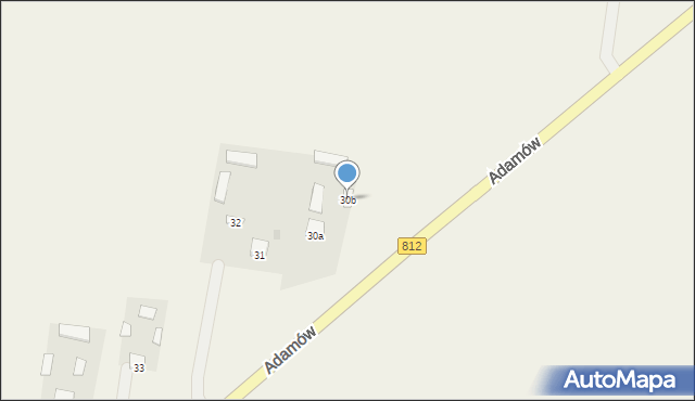 Adamów, Adamów, 30b, mapa Adamów