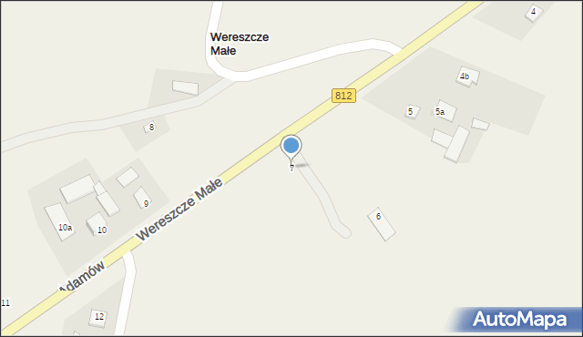 Adamów, Adamów, 7, mapa Adamów