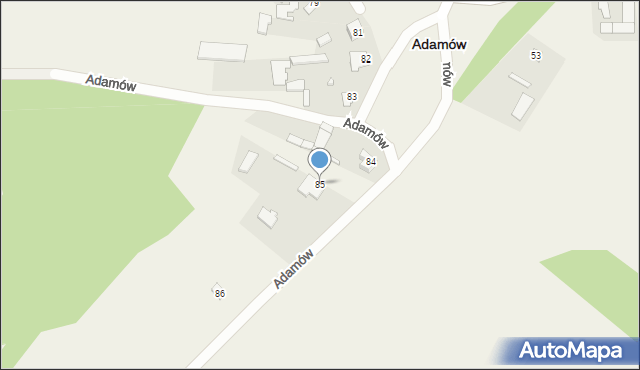 Adamów, Adamów, 85, mapa Adamów