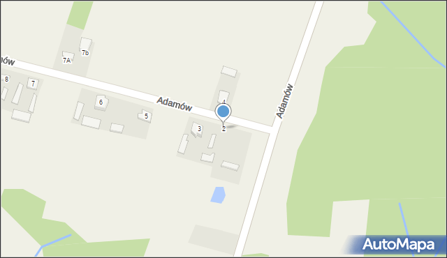 Adamów, Adamów, 2, mapa Adamów