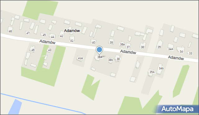 Adamów, Adamów, 39A, mapa Adamów