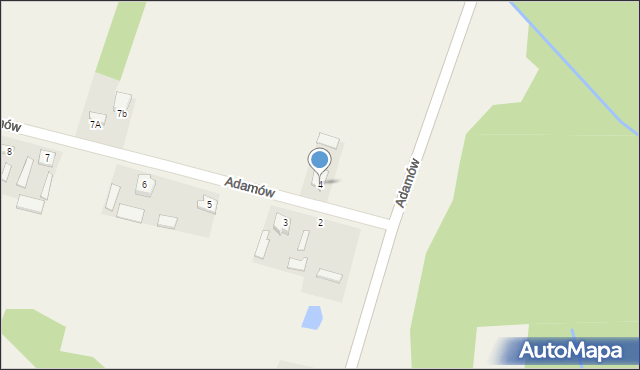 Adamów, Adamów, 4, mapa Adamów