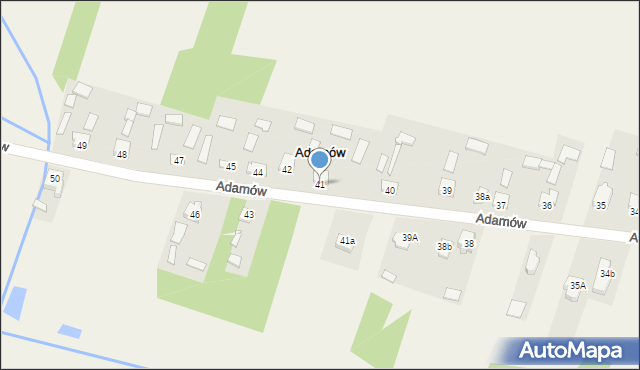 Adamów, Adamów, 41, mapa Adamów