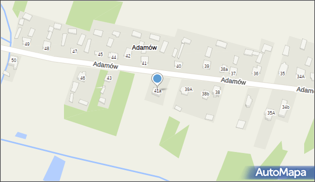 Adamów, Adamów, 41a, mapa Adamów