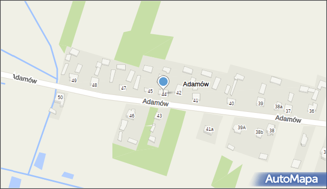 Adamów, Adamów, 44, mapa Adamów