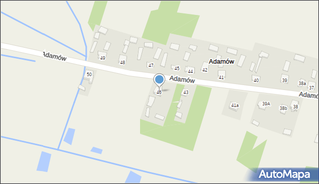 Adamów, Adamów, 46, mapa Adamów