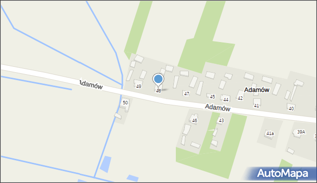 Adamów, Adamów, 48, mapa Adamów