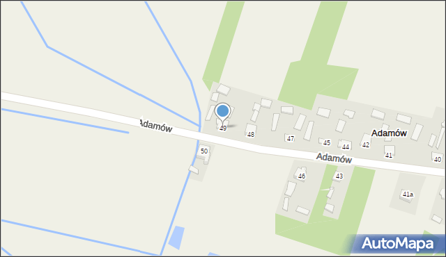 Adamów, Adamów, 49, mapa Adamów