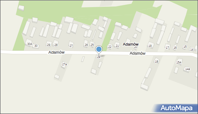 Adamów, Adamów, 24, mapa Adamów