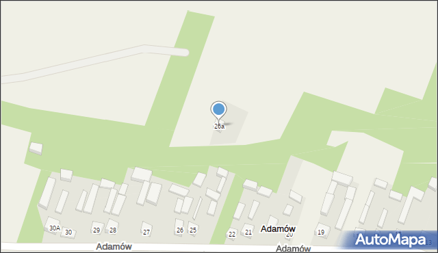 Adamów, Adamów, 26a, mapa Adamów