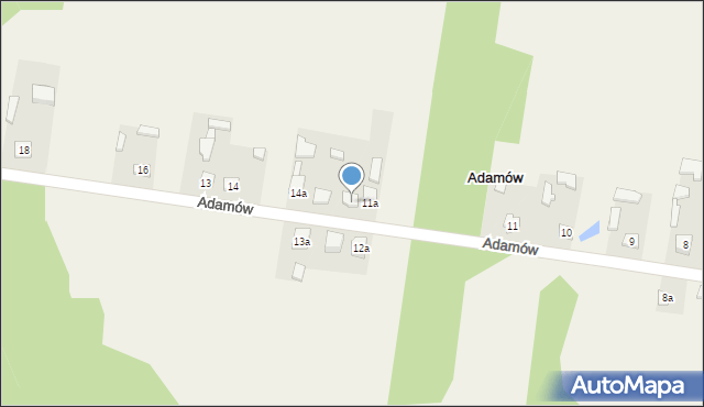 Adamów, Adamów, 12, mapa Adamów