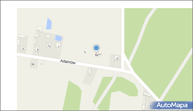 Adamów, Adamów, 6a, mapa Adamów