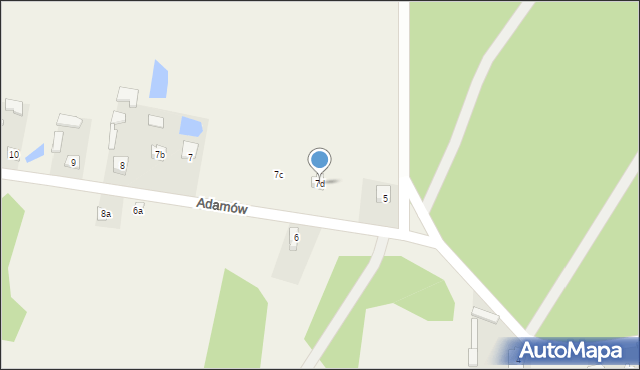 Adamów, Adamów, 7d, mapa Adamów