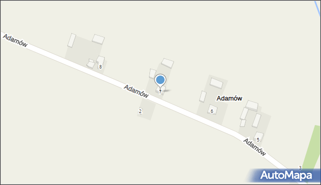 Adamów, Adamów, 7, mapa Adamów