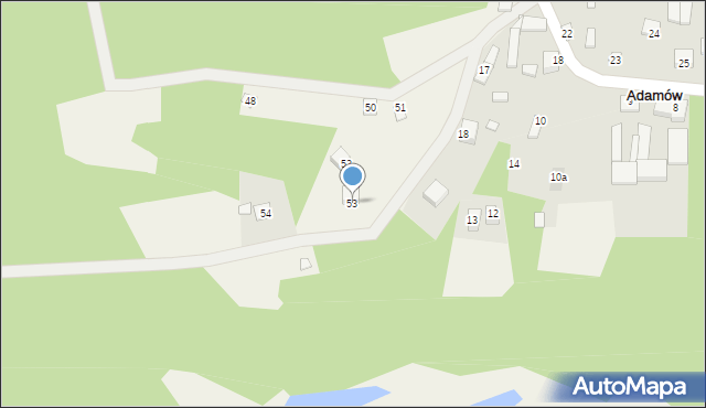 Adamów, Adamów, 53, mapa Adamów