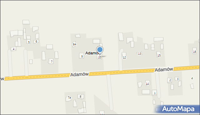 Adamów, Adamów, 10, mapa Adamów