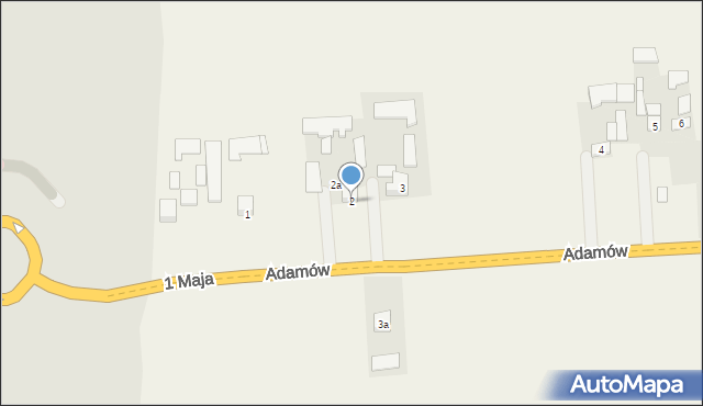 Adamów, Adamów, 2, mapa Adamów