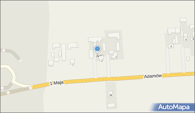 Adamów, Adamów, 2a, mapa Adamów