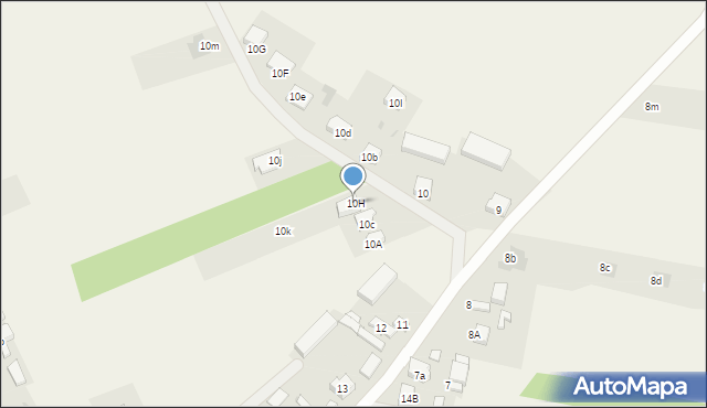 Adamów, Adamów, 10H, mapa Adamów