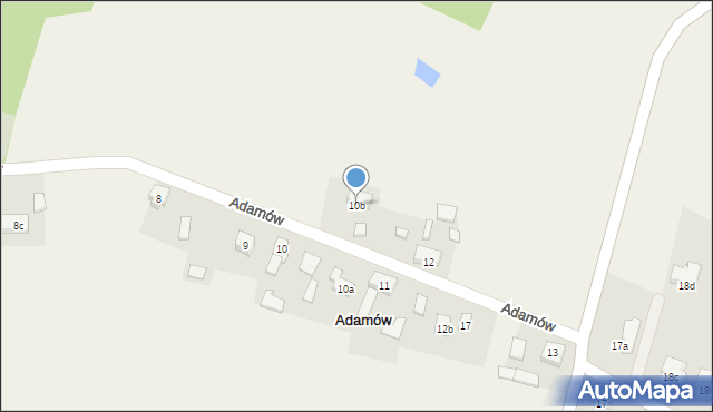 Adamów, Adamów, 10b, mapa Adamów