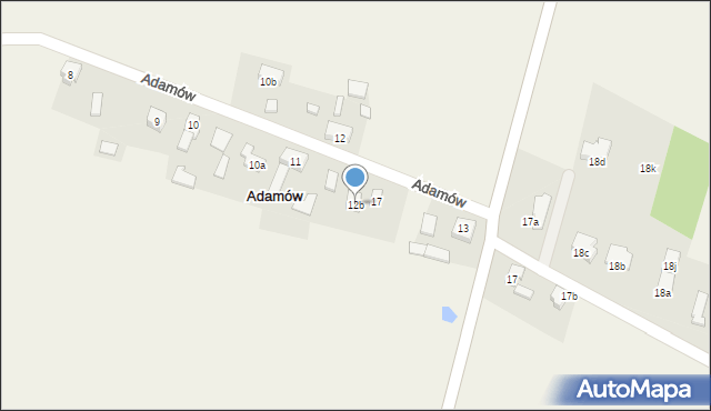 Adamów, Adamów, 12b, mapa Adamów