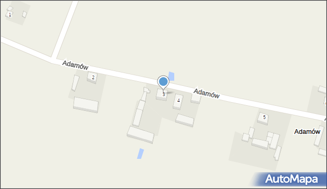 Adamów, Adamów, 3, mapa Adamów