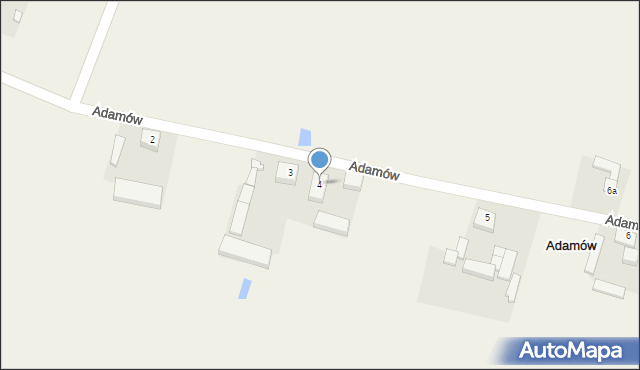 Adamów, Adamów, 4, mapa Adamów