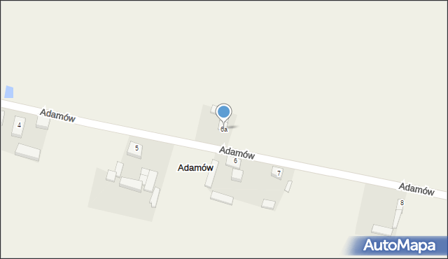 Adamów, Adamów, 6a, mapa Adamów