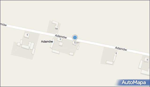 Adamów, Adamów, 7, mapa Adamów