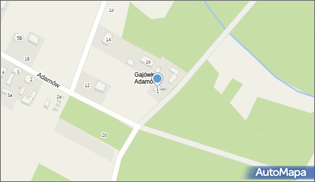 Adamów, Adamów, 1, mapa Adamów