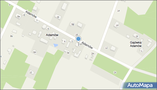 Adamów, Adamów, 2, mapa Adamów