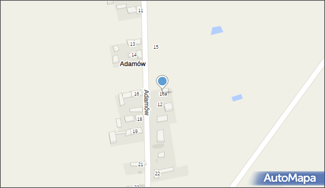 Adamów, Adamów, 16a, mapa Adamów