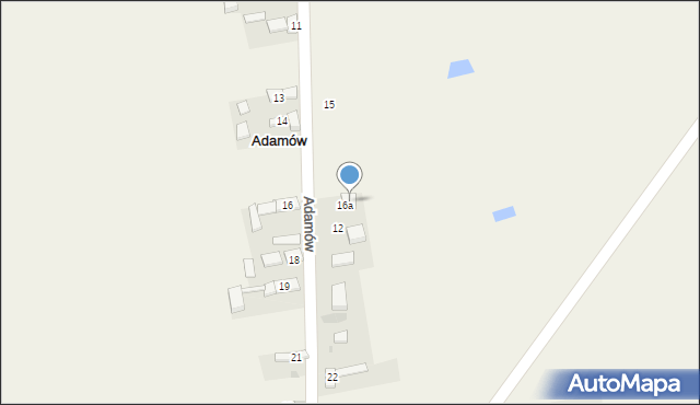 Adamów, Adamów, 17, mapa Adamów