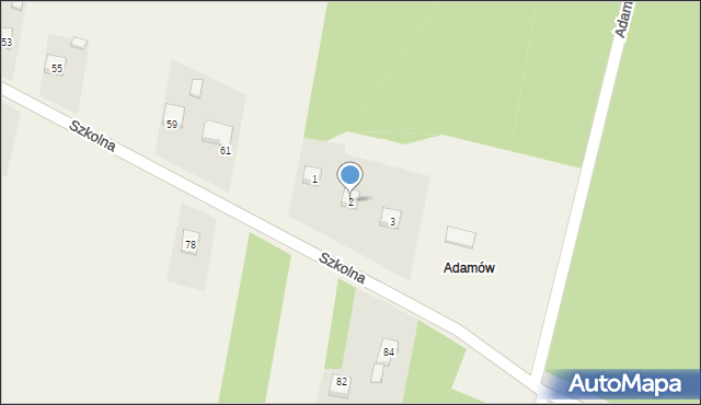 Adamów, Adamów, 2, mapa Adamów