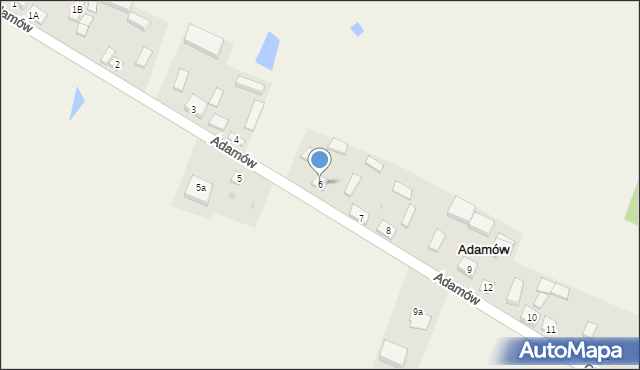 Adamów, Adamów, 6, mapa Adamów