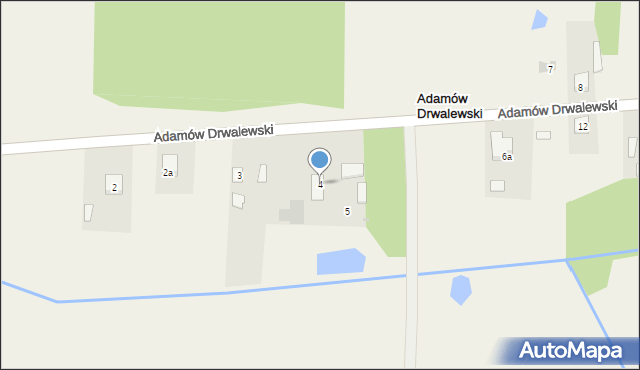 Adamów Drwalewski, Adamów Drwalewski, 4, mapa Adamów Drwalewski