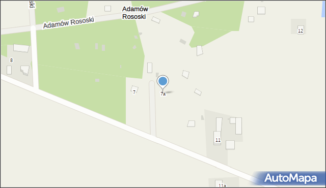 Adamów Rososki, Adamów Rososki, 7a, mapa Adamów Rososki