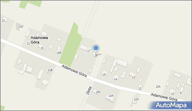 Adamowa Góra, Adamowa Góra, 16, mapa Adamowa Góra