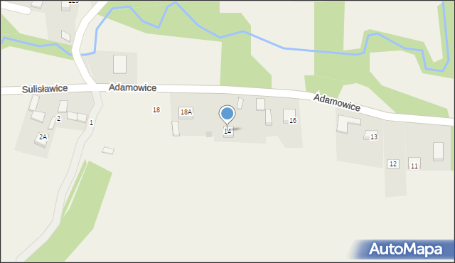 Adamowice, Adamowice, 14, mapa Adamowice