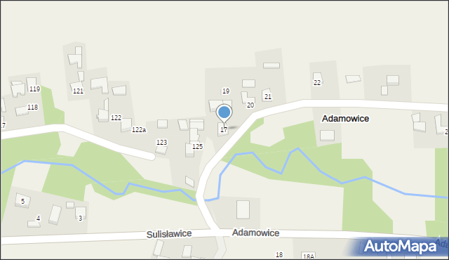 Adamowice, Adamowice, 17, mapa Adamowice